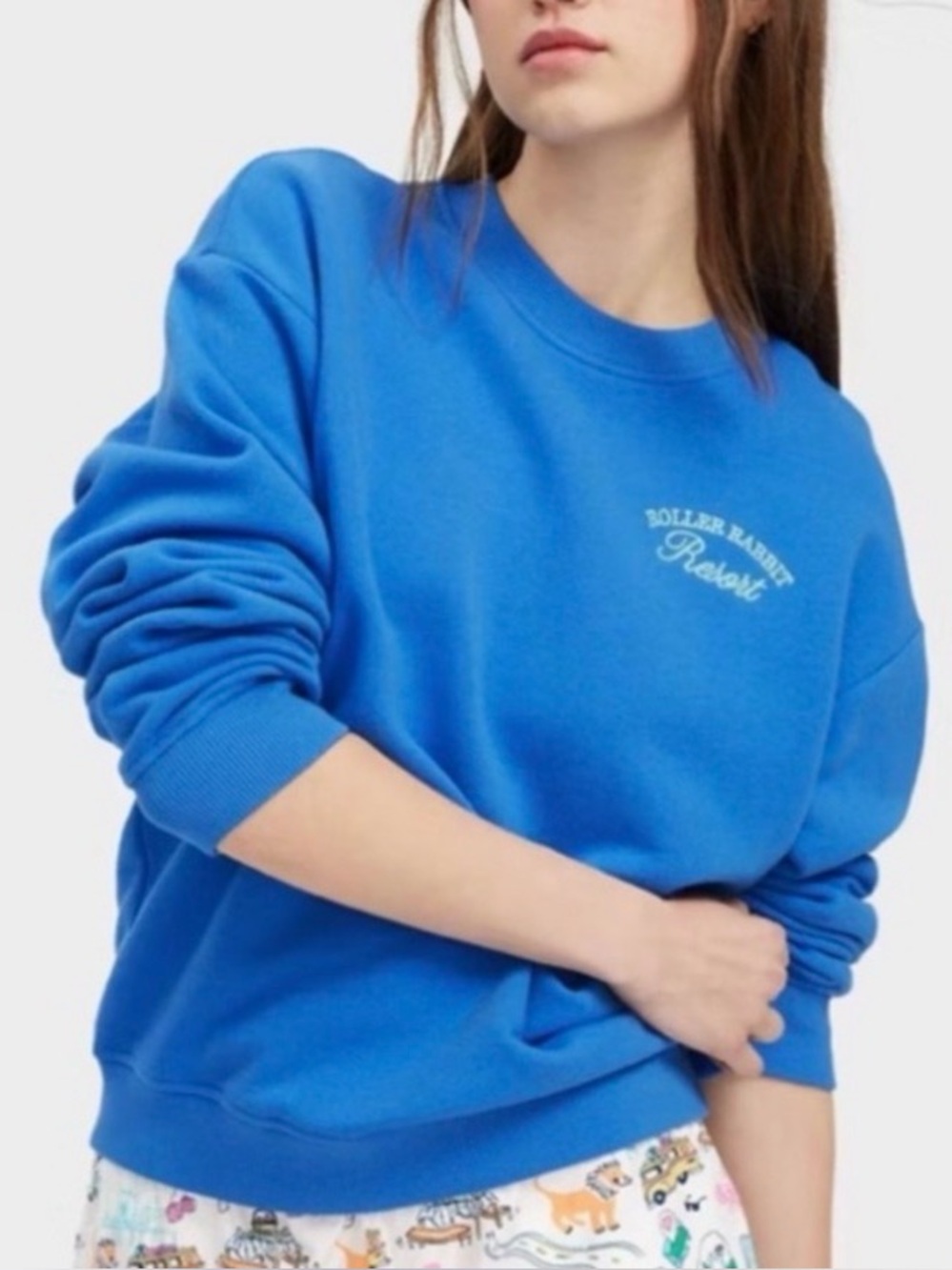 Roller Rabbit Sweatshirt-Blue-Size XS